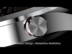 Męski smartwatch biznesowy z funkcją BT Calling Rtl8763ew Silikonowy stop cynku Czarny